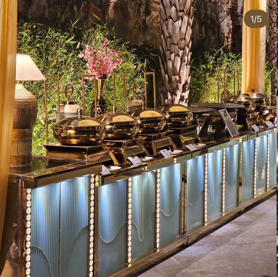 Food service at a celebration