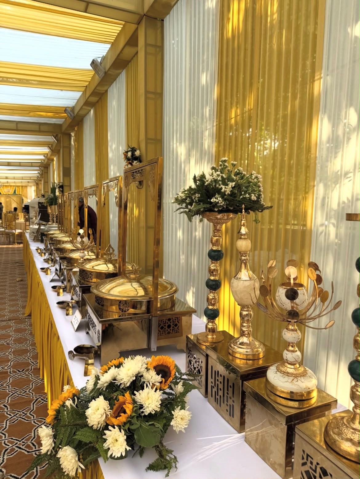 Decorated event venue